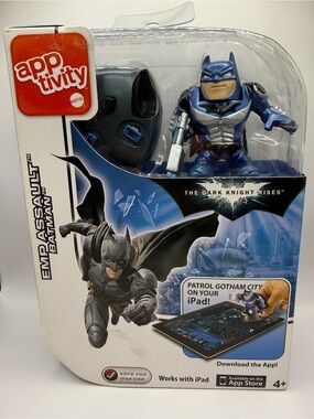 Mattel Apptivity Emp Assault Batman Dark Knight Rises Figure Starter Set iPad